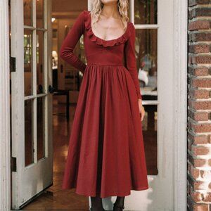 Christy Dawn Marion Dress in Red Dahlia Size M